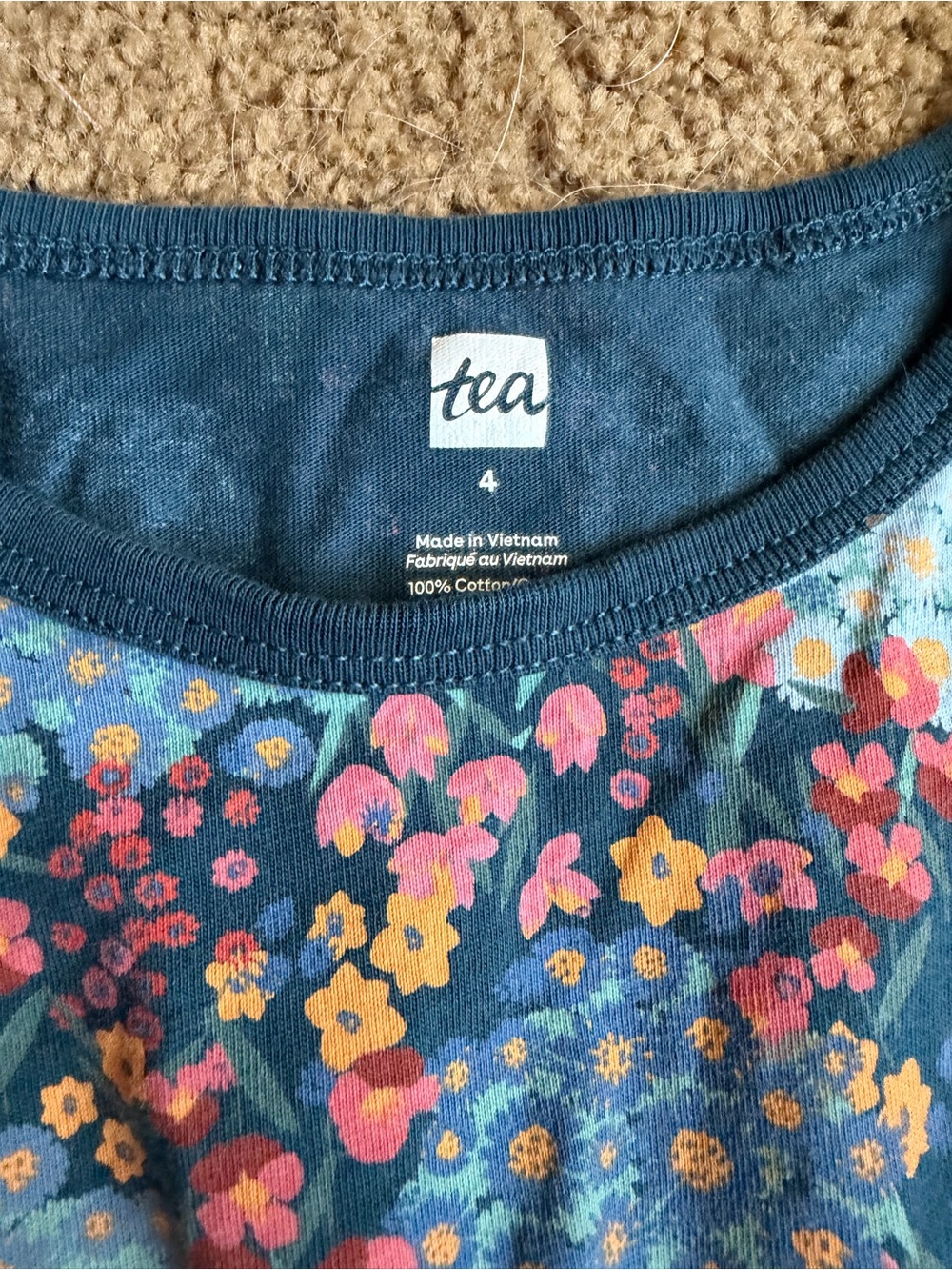 Tea Collection Blue Floral Dress - Picture 2 of 2